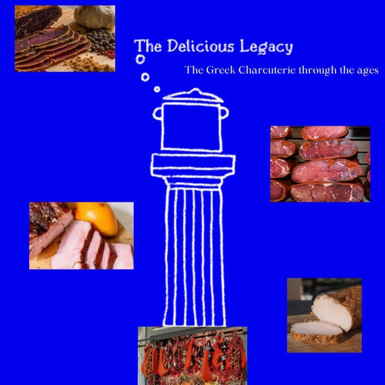 cover art for The Greek Charcuterie through the ages