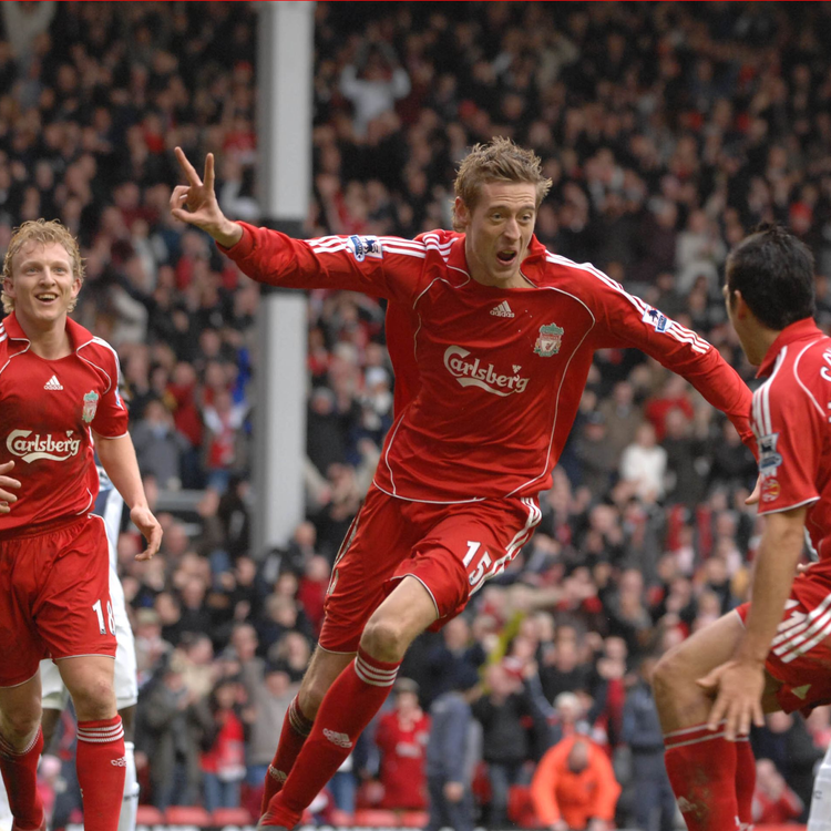 cover art for Peter Crouch on his Liverpool career, Rafa Benitez Secret Santa stitch-up, Steven Gerrard and the current Reds crop
