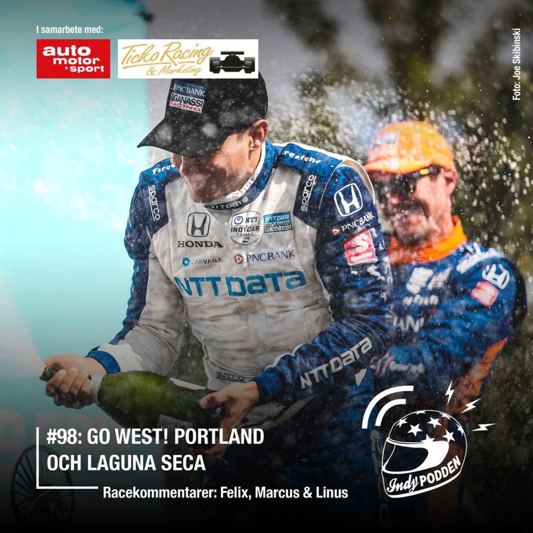 cover art for #98: Go West! Portland och Laguna Seca