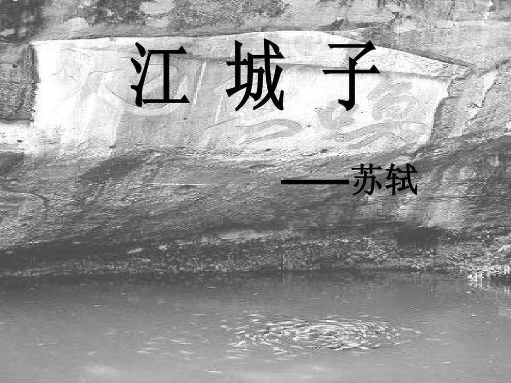cover art for 江城子•十年生死两茫茫