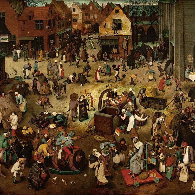 cover art for The Fight Between Carnival and Lent by Pieter Bruegel the Elder - with Johnathan Healy