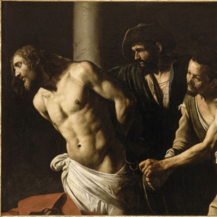 cover art for La flagellation du Christ à la colonne. Caravaggio