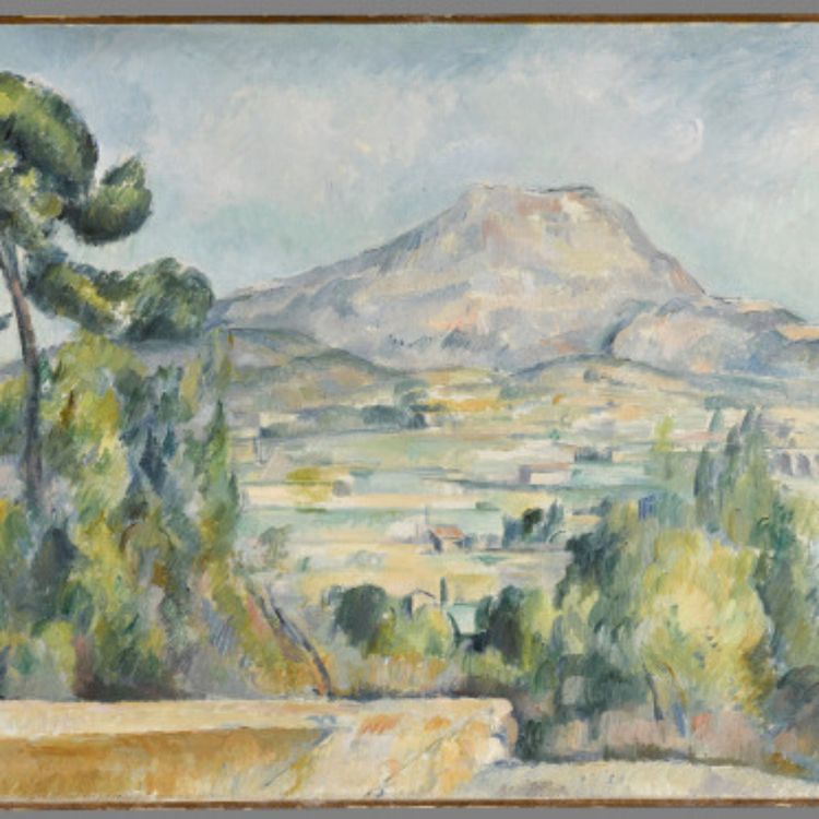 cover art for La Montagne Sainte-Victoire. Paul Cézanne