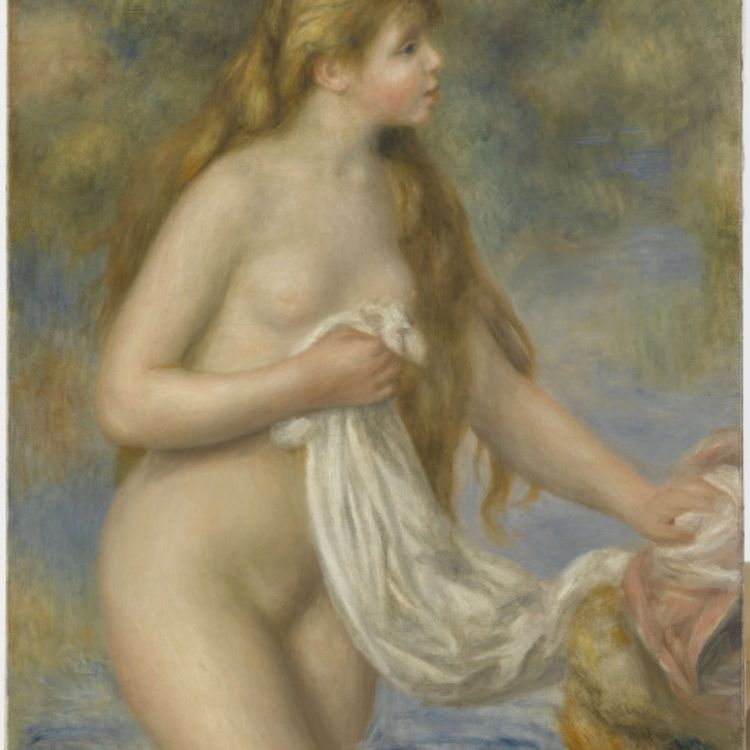 cover art for Baigneuse aux cheveux longs. Auguste Renoir