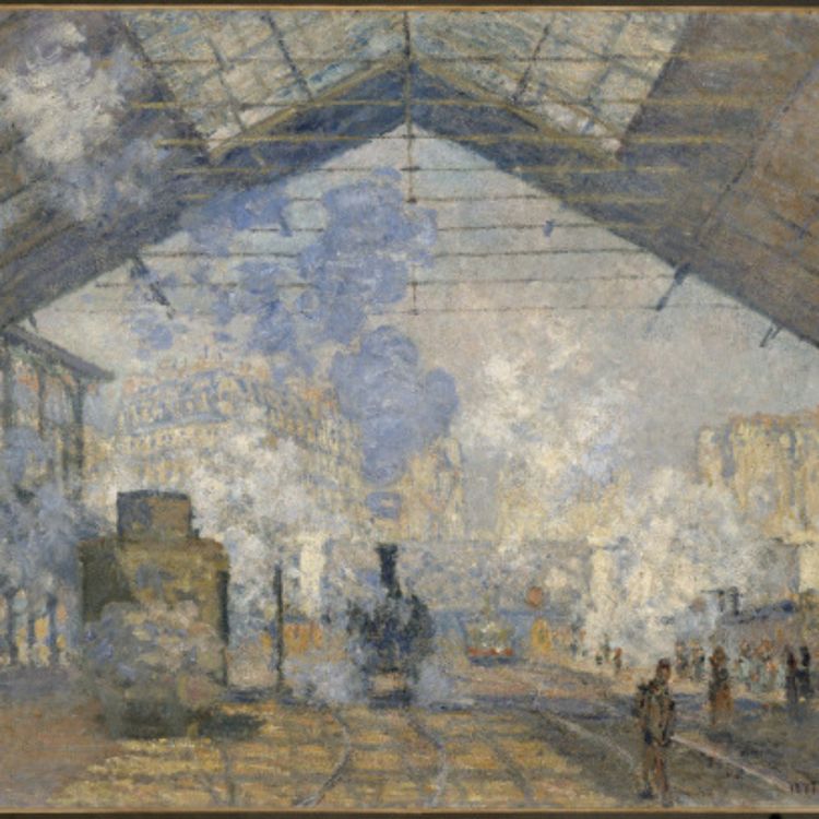 cover art for La gare Saint-Lazare. Claude Monet
