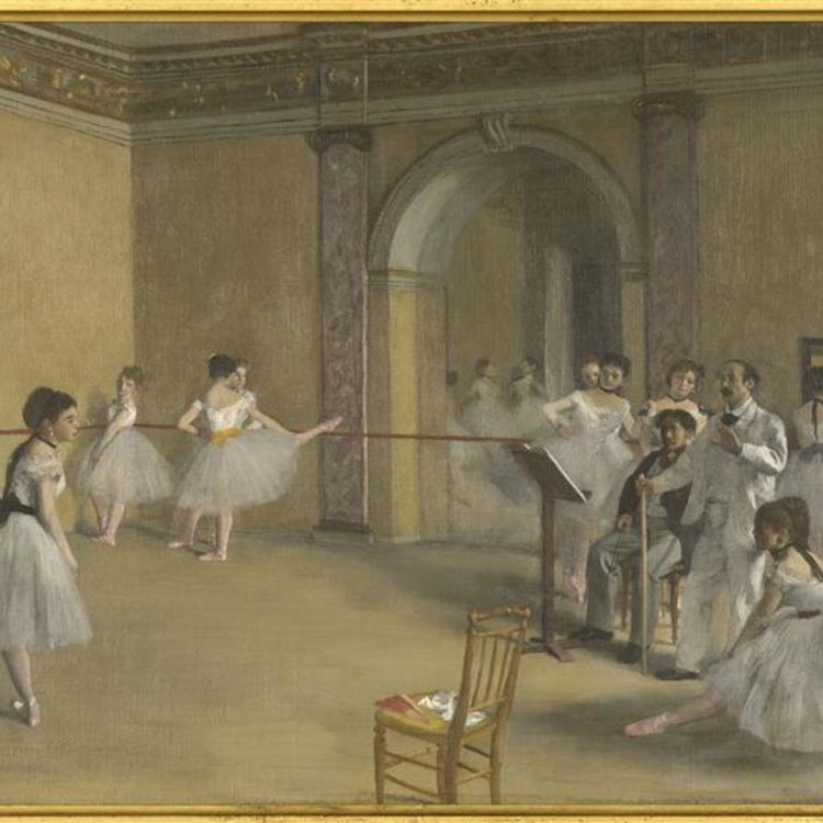 cover art for Le foyer de la danse à l’Opéra de la rue Le Peletier. Edgar Degas