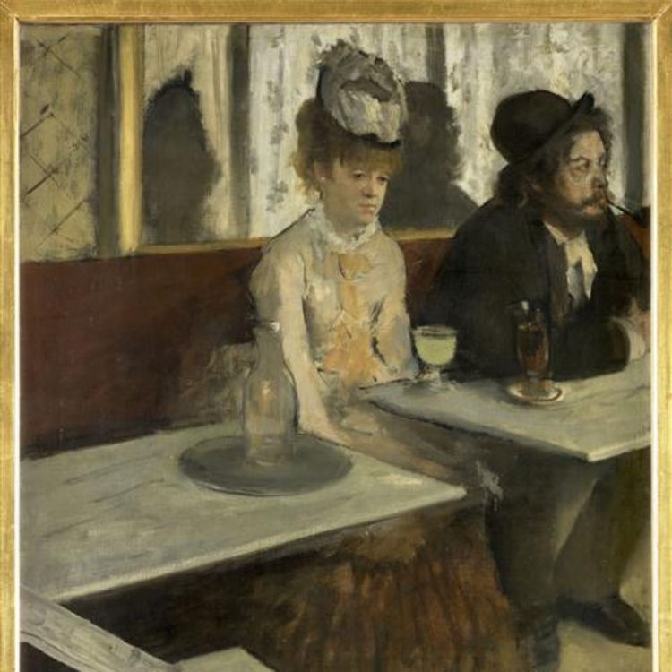 cover art for Dans un café, dit l’absinthe. Edgar Degas