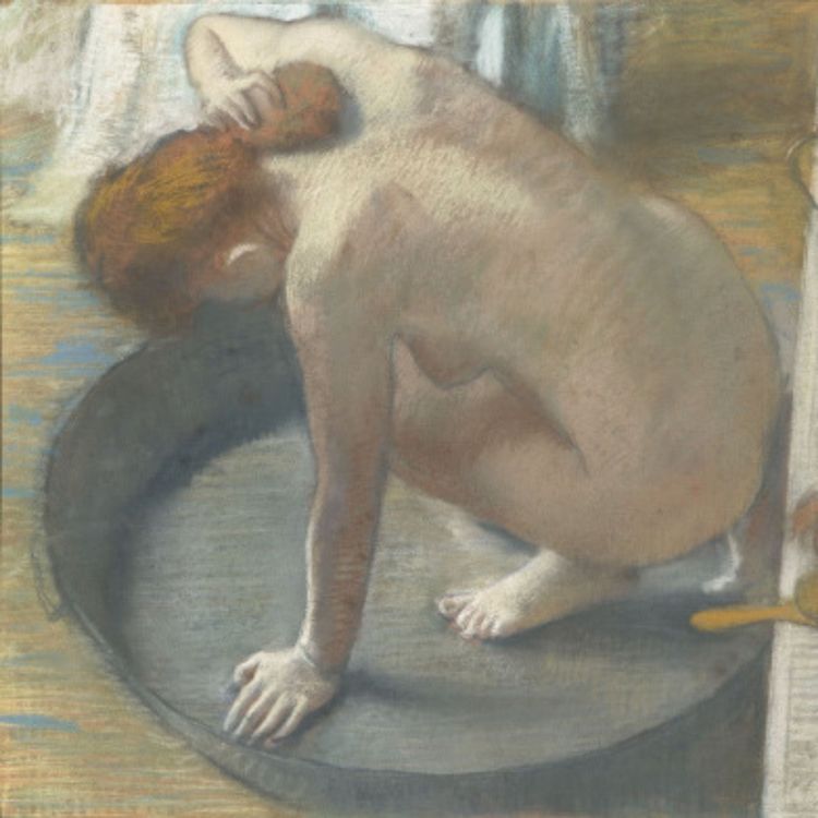 cover art for Le tub. Edgar degas