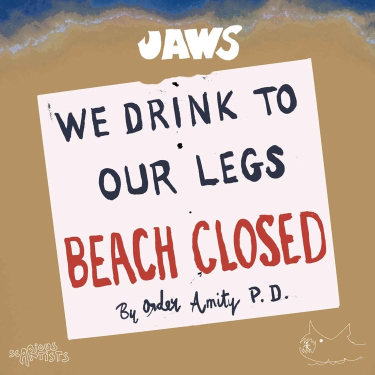 cover art for JAWS: We Drink to Our Legs Audio Commentary