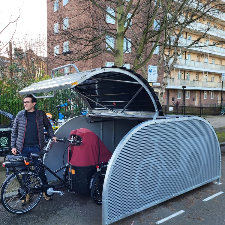 cover art for Solving the problem of cargo bike storage