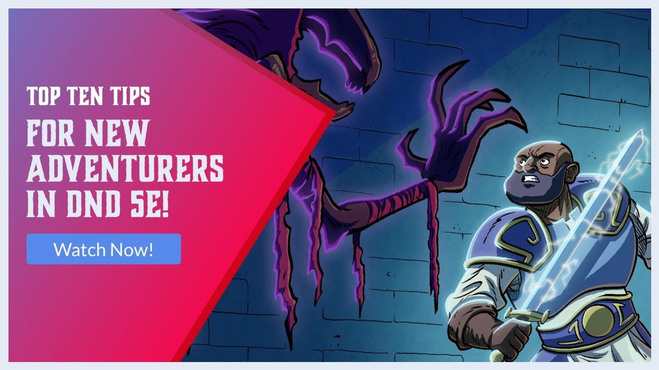 cover art for Top 10 Tips for New Adventurers for DnD 5e
