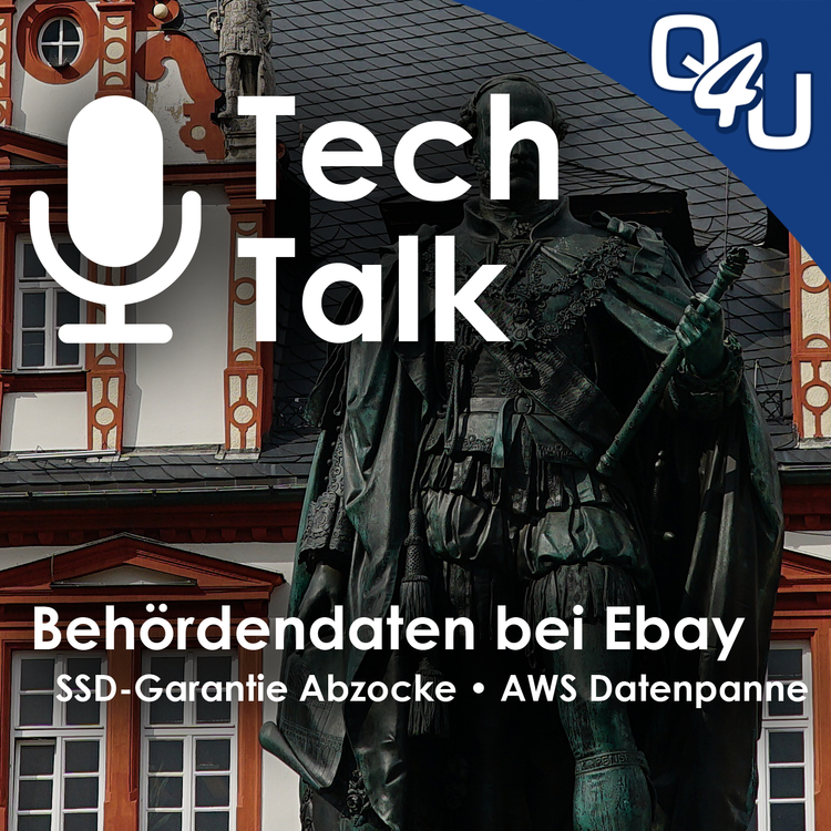 cover art for Behördendaten bei Ebay, Cyberpunk 2077, AWS Datenpanne, SSD-Abzocke | QSO4YOU.com Tech Talk #21
