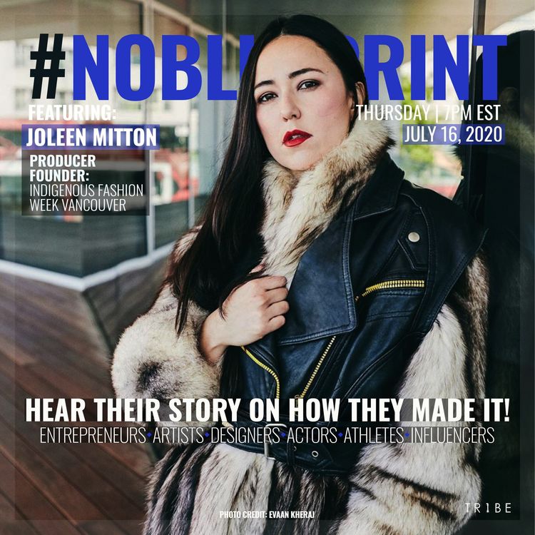 cover art for Joleen Mitton (Producer/Community Support Worker/Founder: Vancouver Indigenous Fashion Week)