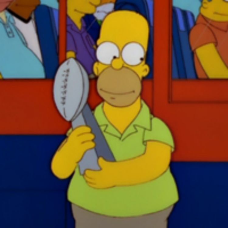 cover art for El Super Bowl y las predicciones de los Simpsons.