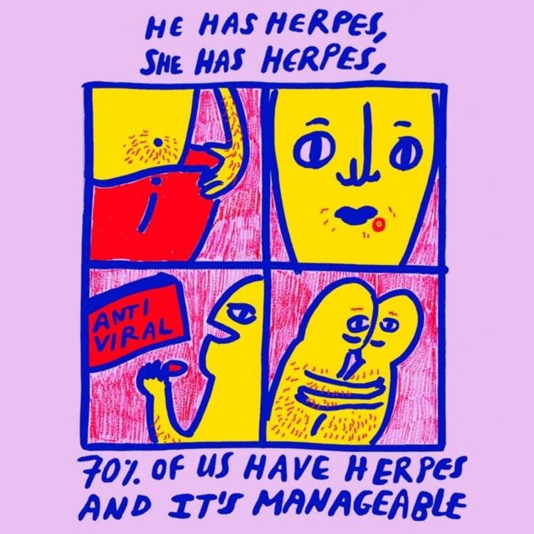 cover art for Episode 2 - Herpes: Don't Worry but You've Probably Got It