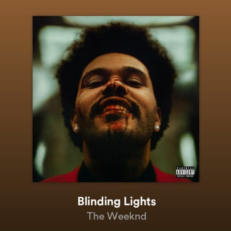 cover art for The Weeknd - Blinding Lights MUSIC VIDEO REACTION