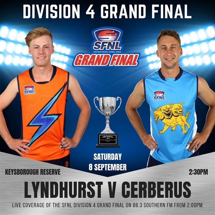 cover art for Div 4 GF Lyndhurst V Cerberus 8/9/18