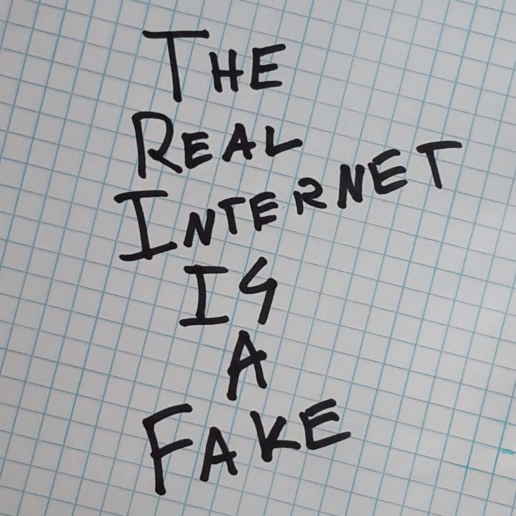 cover art for The Real Internet Is a Fake