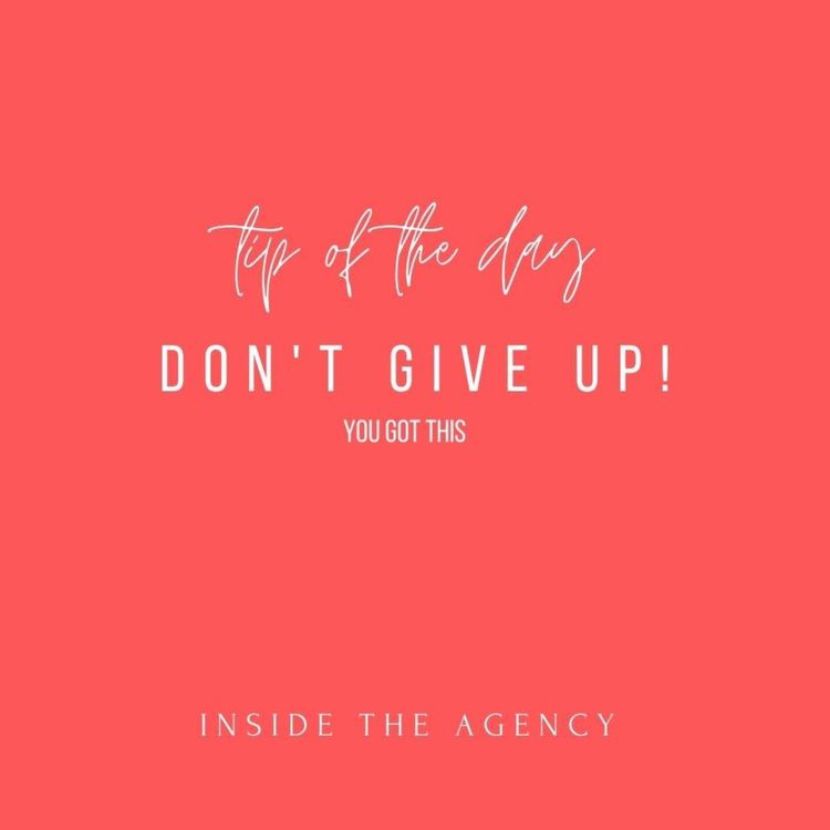 cover art for Tip of the Day: Don't Give Up!