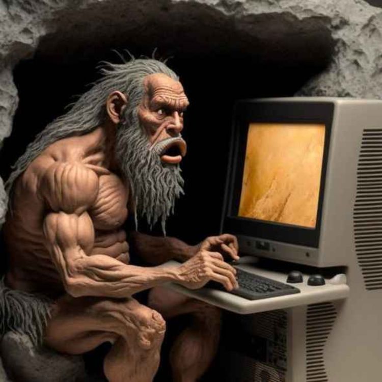 cover art for #111 -  The Caveman: Stress, Dogs, Modern Life, Saber Tooth Tigers & Meaning