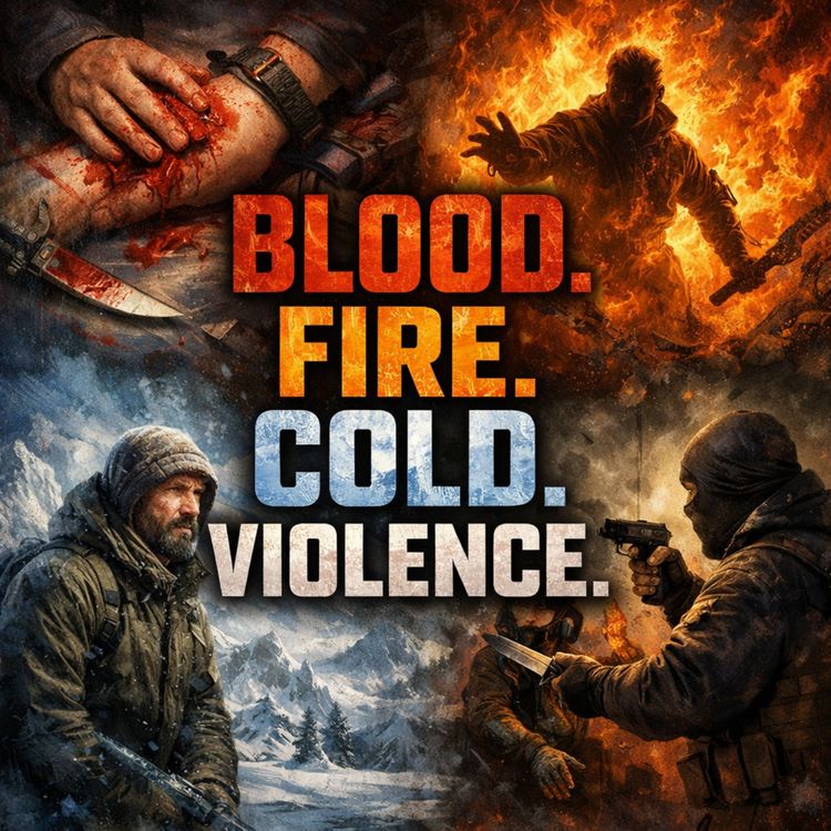 cover art for #267 - Blood. Fire. Cold. Violence.