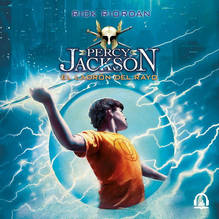 cover art for El ladrón del rayo (Percy Jackson) - Rick Riordan