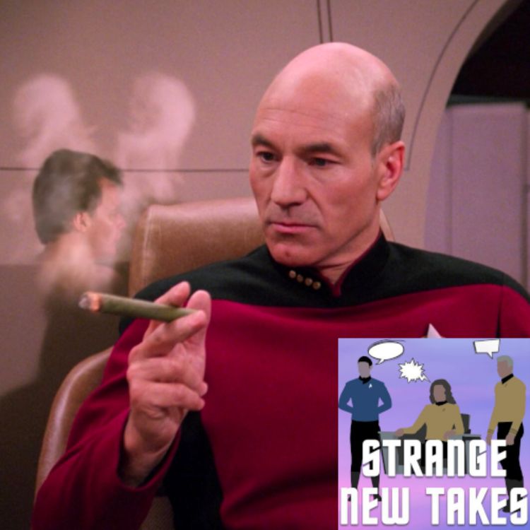 cover art for SNT113 - Deja Q (TNG 3x13)