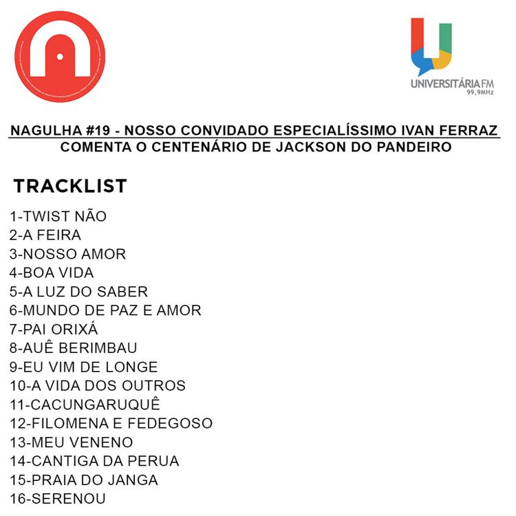 cover art for Nagulha #19 - Nosso convidado especialíssimo Ivan Ferraz comenta o Centenário de Jackson do Pandeiro