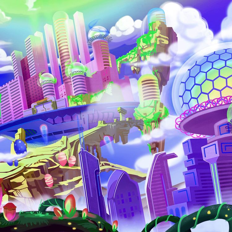 cover art for Episode 88: The phantasmagorical future of work – dreamt up by DWG’s Ed Taylor