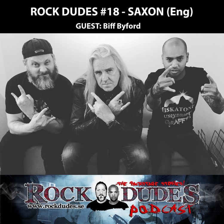 cover art for Rock Dudes #18 – Saxon (Guest: Biff Byford) – (Eng)