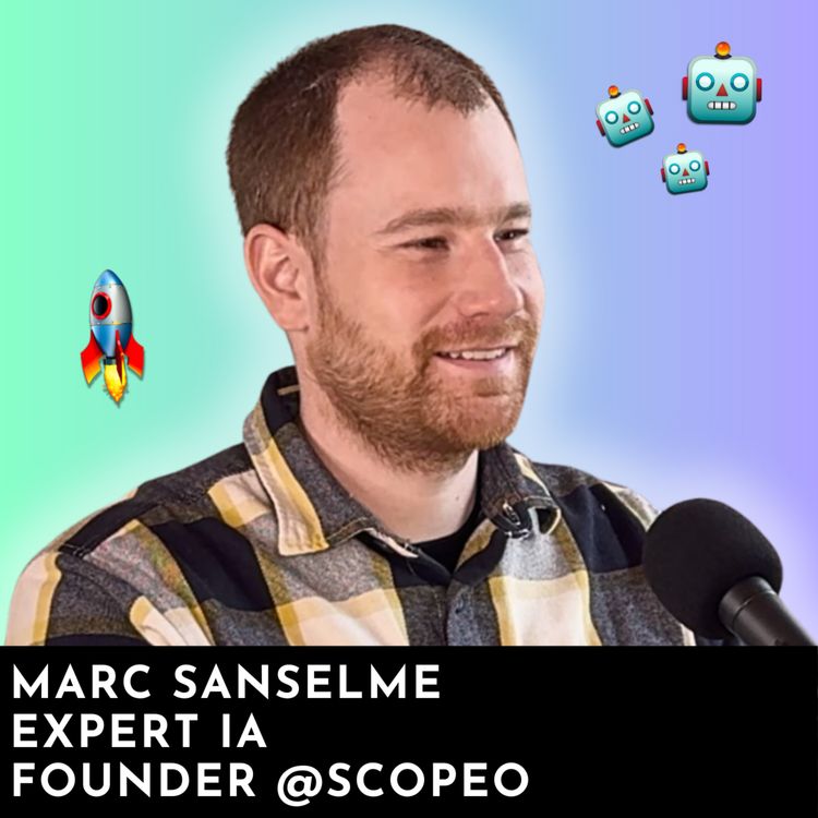 cover art for #207 - On décrypte 4 tendances GenAI de 2025 avec Marc Sanselme (Data Driven 1o1)