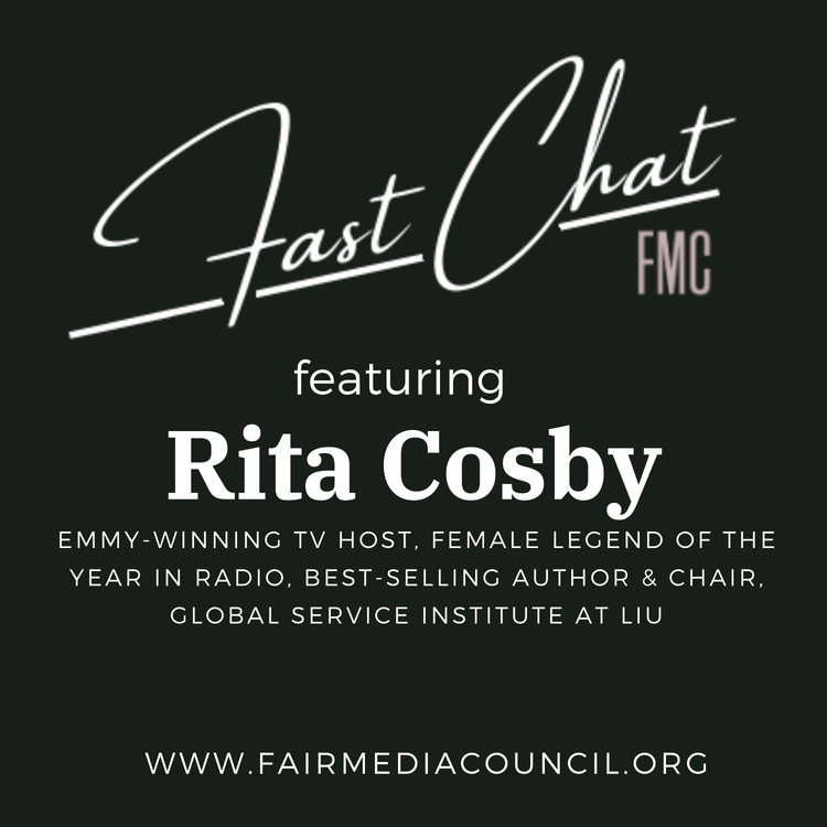 cover art for FMC Fast Chat with Rita Cosby