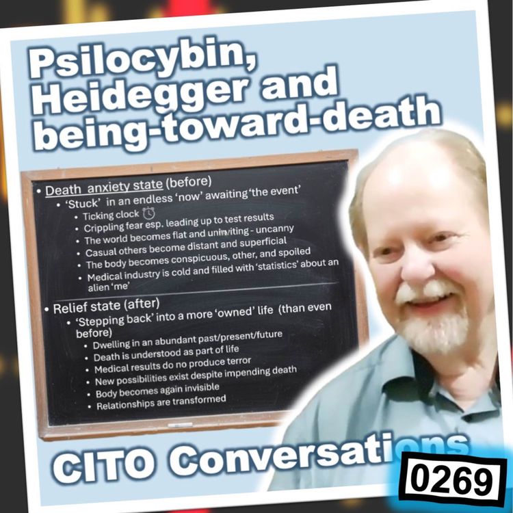 cover art for 0269 - Johno (Robert Johnston) on Psilocybin, Heidegger and being-toward-death