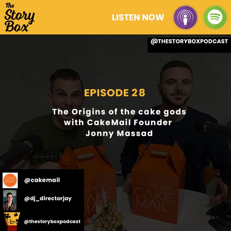cover art for Episode 28 - The Origins of the Cake gods with CakeMail Founder Jonny Massaad
