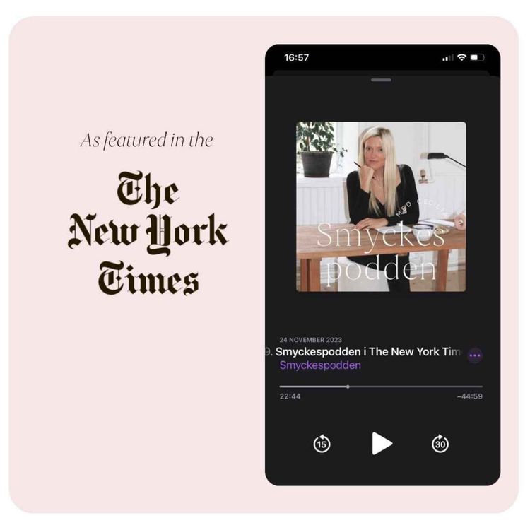 cover art for 139. Smyckespodden i The New York Times! Och var vi är just nu... med Hanna Hellberg