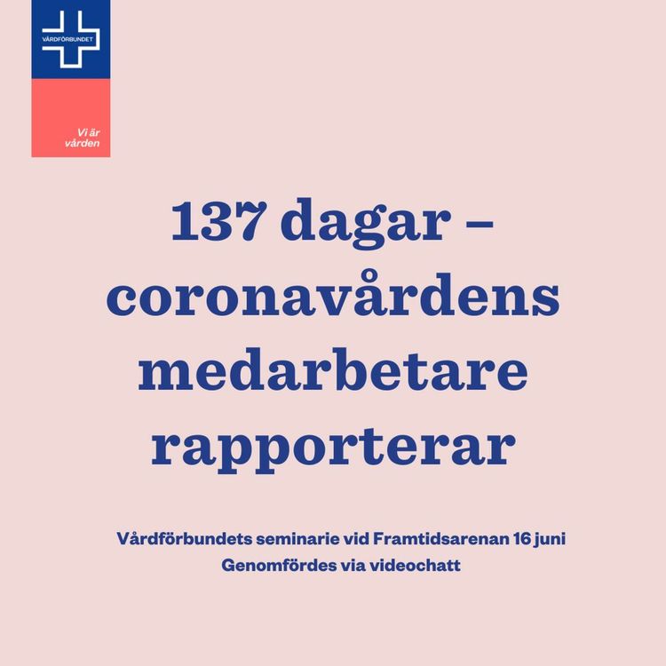 cover art for 137 dagar - coronavårdens medarbetare rapporterar