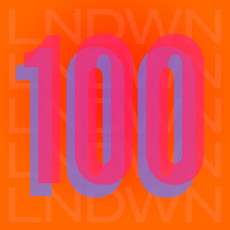 cover art for the 100th episode of the Londown
