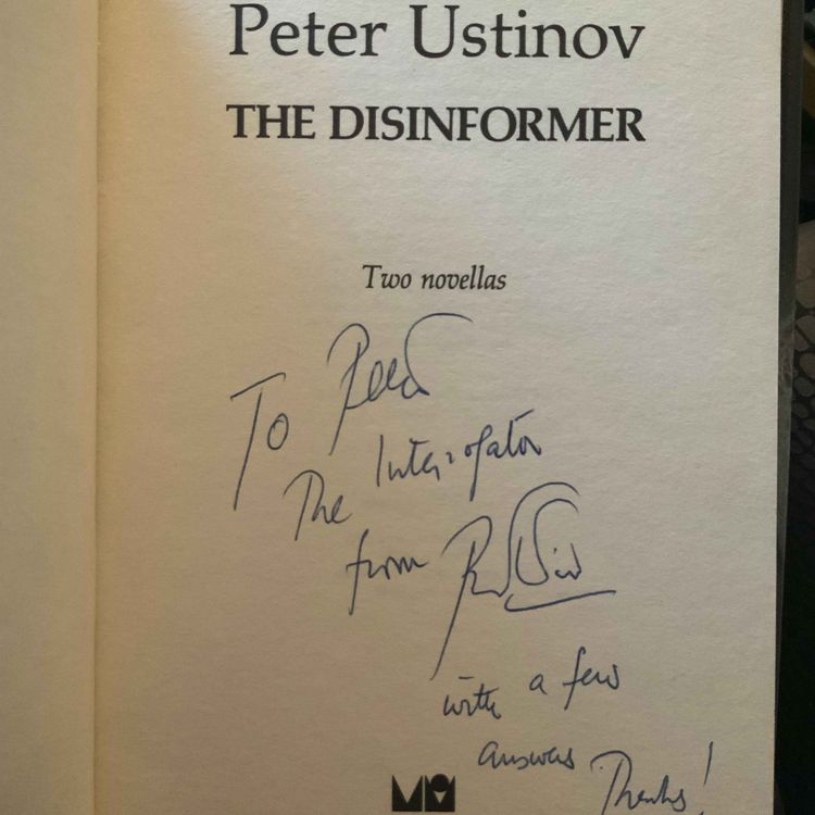 cover art for PETER USTINOV interview