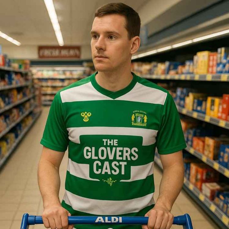 cover art for Gloverscast #424 - "We're shopping for yellow stickers in Aldi"