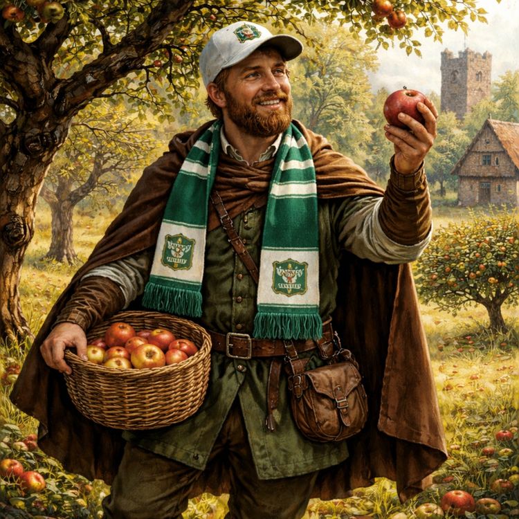 cover art for Gloverscast #496 - "Foraging in a medieval orchard"