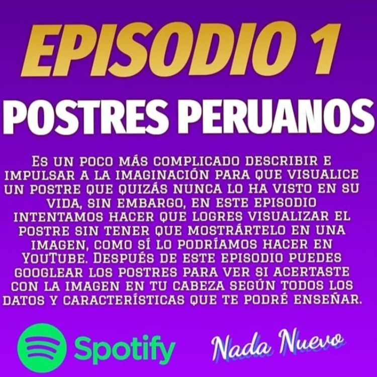 cover art for Episodio 1: Postres Peruanos
