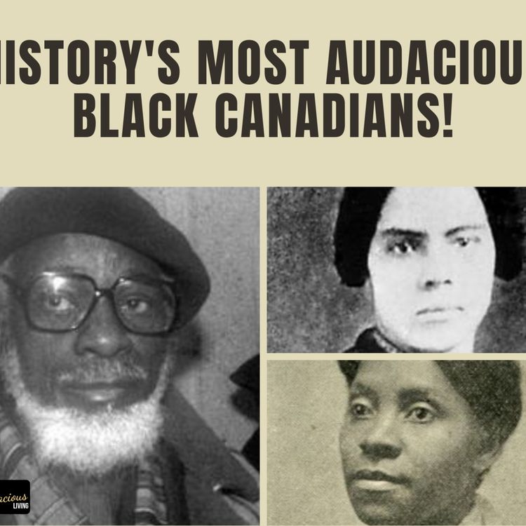 cover art for Episode #11 History's Most Audacious Black Canadians featuring Ontario Black History Society President, Natasha Henry!