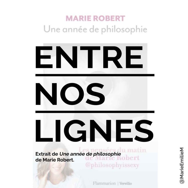 cover art for Marie Robert, Une année de philosophie