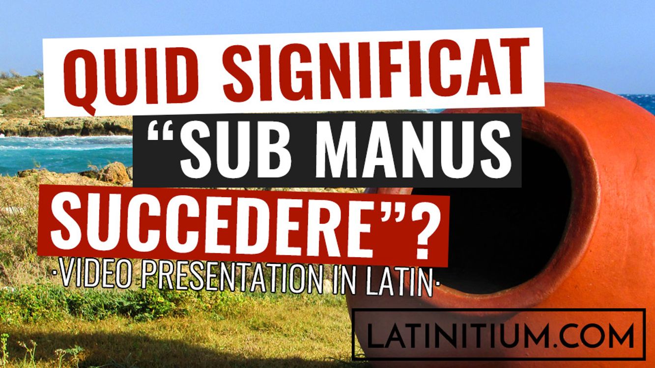 cover art for What does "sub manus succedere" mean and how is it used?