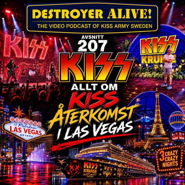 cover art for 207. Allt om KISS återkomst i Las Vegas 