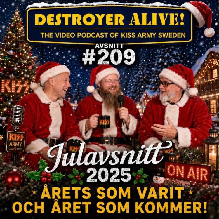 cover art for 209. KISS-året 2025 Ace död - KISS återuppståndelse och boxsläpp