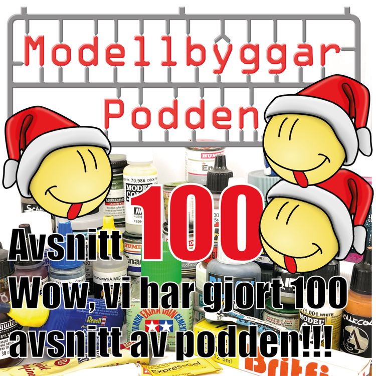 cover art for 100. Wow, vi har gjort 100 avsnitt av podden!!!