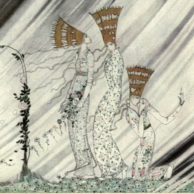 cover art for The Three Princesses in the Blue Mountain