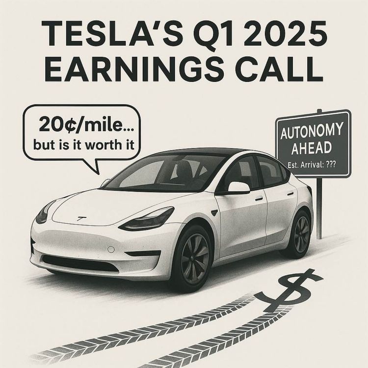 cover art for Tesla's Q1 2025 Earnings Call