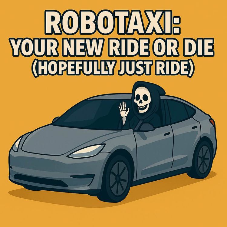 cover art for Robotaxi: Your New Ride or Die (Hopefully Just Ride)